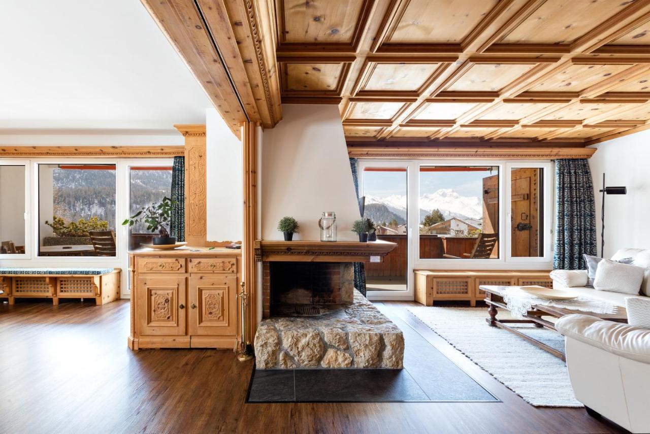 Spacious Apartment With Fantastic Alpine Panorama São Moritz Exterior foto